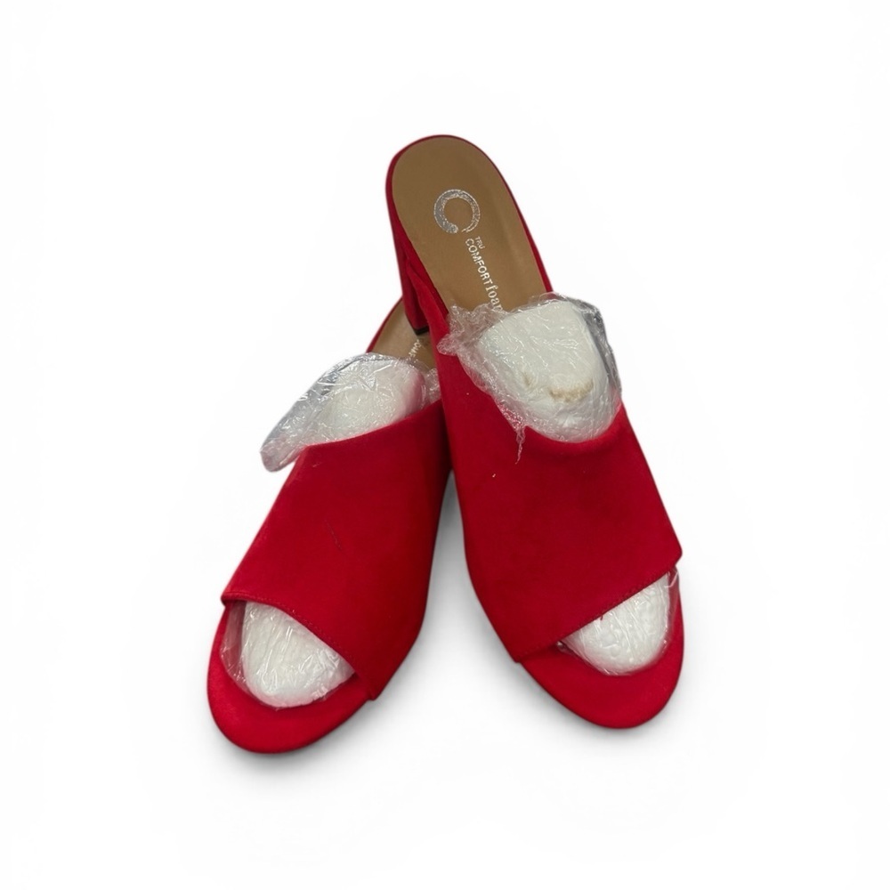 The comfort foam Red Women's Slide Sandals